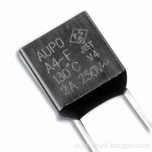 Plastic Thermal Fuse/Cutoff with 250V Rated Voltage and 2A Rated Current